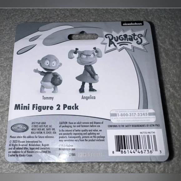 NICKELODEON RUGRATS MINI FIGURE 2 PACK TOMMY & ANGELICA **NEW** - Picture 2 of 2